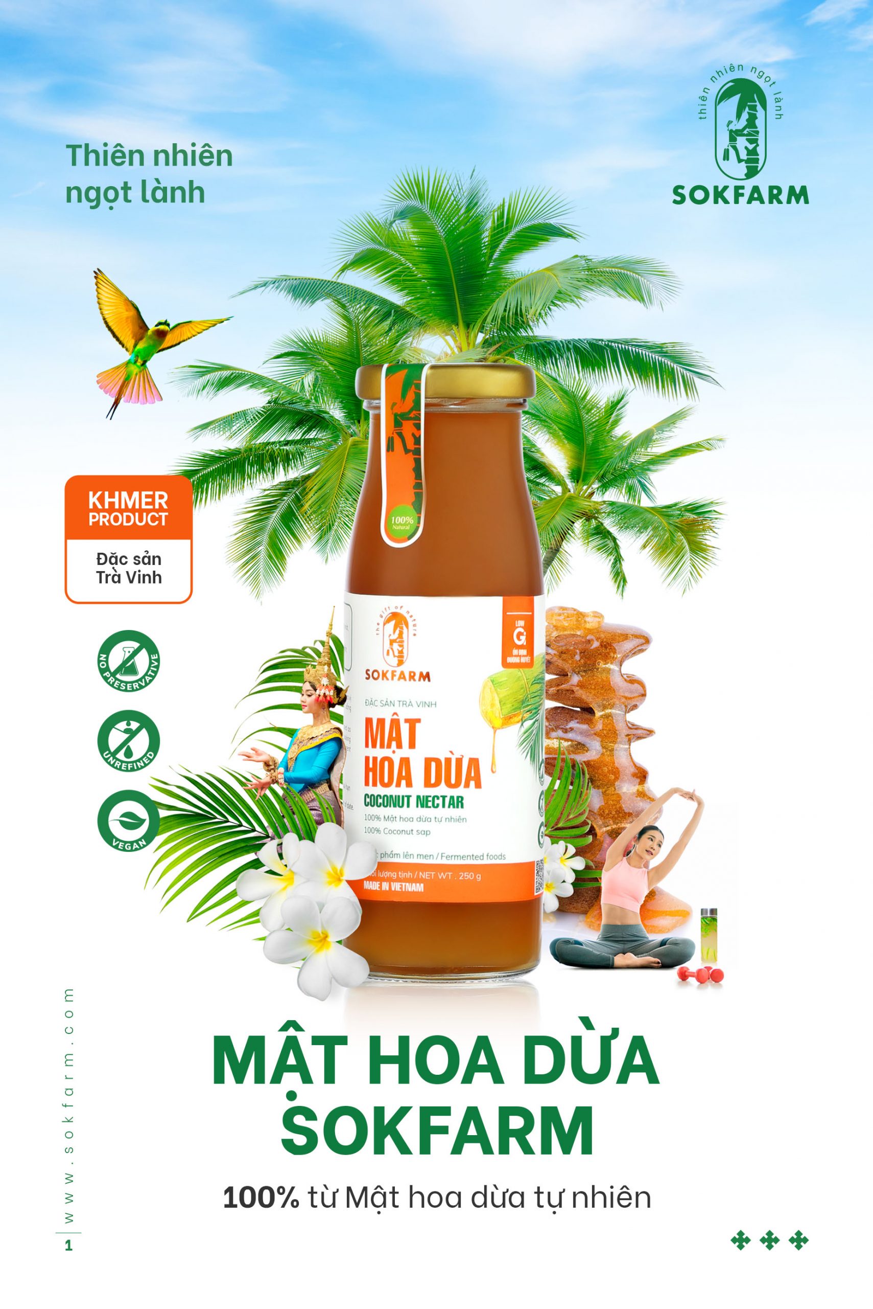 Mật hoa dừa Sokfarm