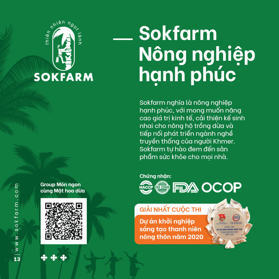 Mật hoa dừa Sokfarm