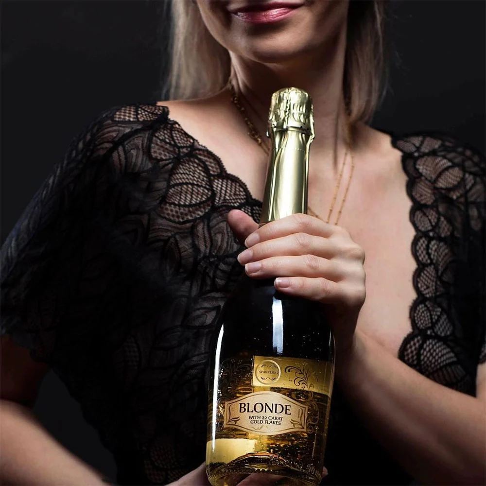 Rượu Champagne Blonde vẩy vàng